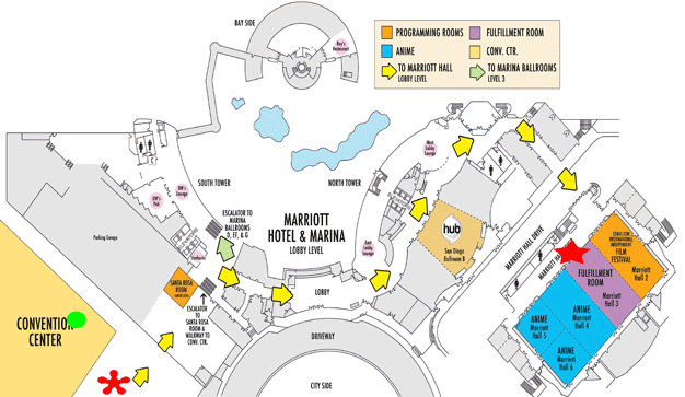 Map to Marriott