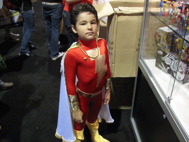 Kid as Captain Marvel