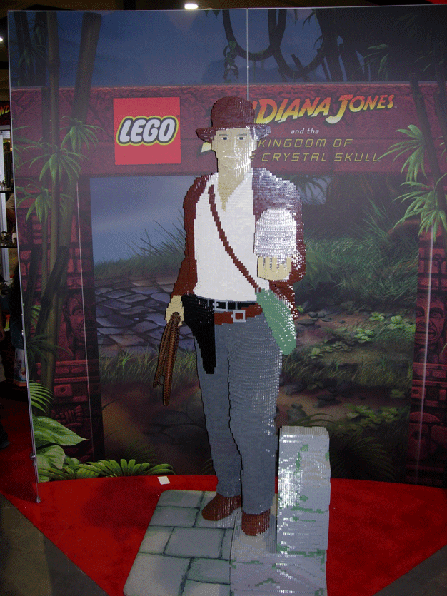 Indiana Jones lego sculpture